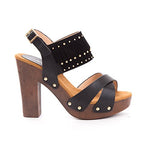 Soho Shoes Women's Open Toe Ankle Strap Platform Fringe Wedges