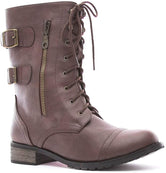 Soho Shoes Women's Lace Up Ankle Boots