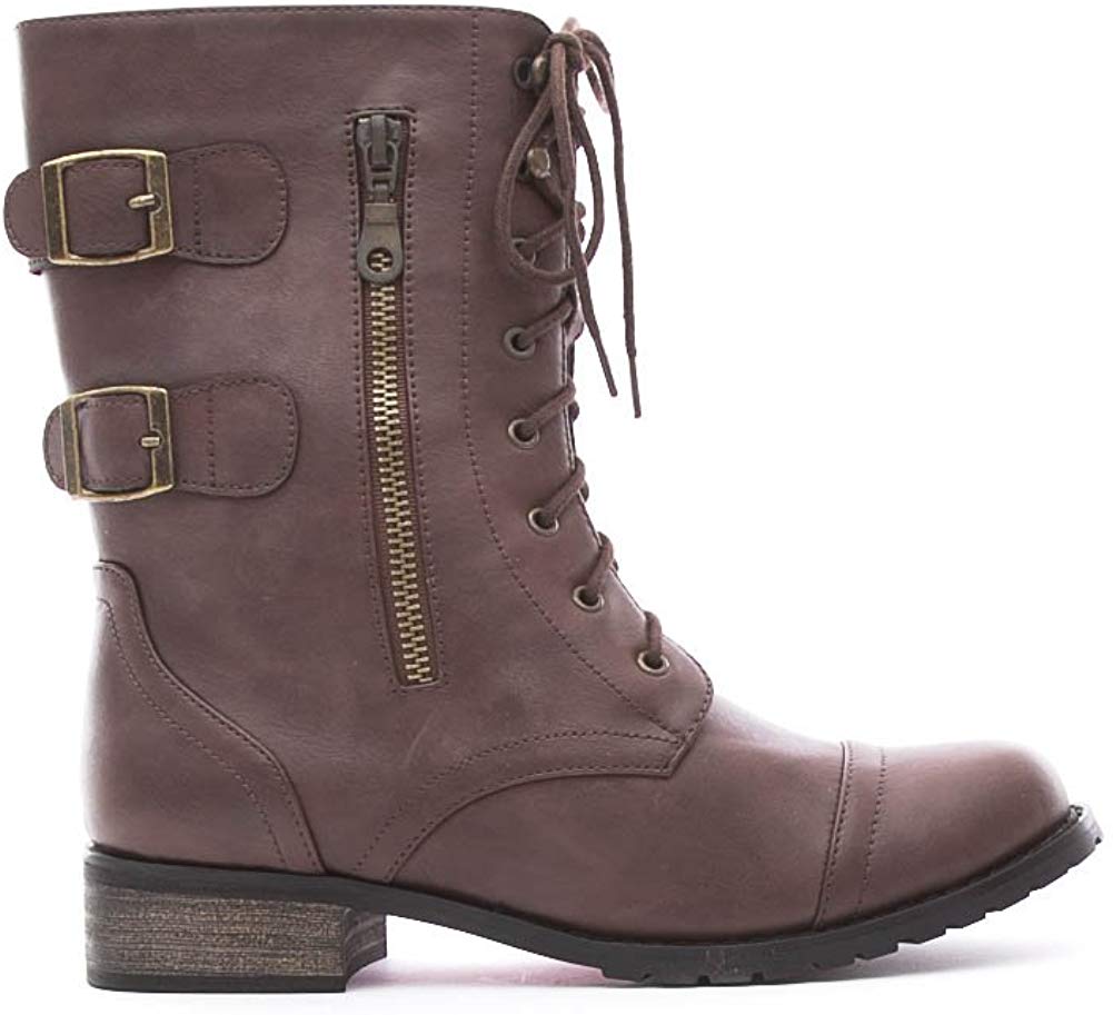Soho Shoes Women's Lace Up Ankle Boots