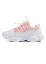Soho Girls Women's Colorblock Lightweight Fashion Mesh Trim Lace-Up Platform Sneaker
