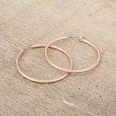 Elegant Rosegold Hoop Earrings
E01620A-V00