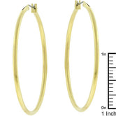 Large Golden Hoop Earrings
E01621O-V00
