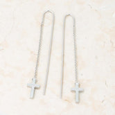 Marylou Rhodium Stainless Steel Cross Threaded Drop Earrings
        	
		
        	
        	
		
        	
        	
		
        
        
        E01876R-V00