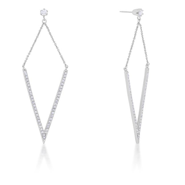 Michelle 1.2ct CZ Rhodium Delicate Pointed Drop Earrings
        	
		
        	
        	
		
        	
        	
		
        
        
        E01879R-C01