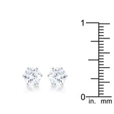 Reign 3.4ct CZ Rhodium Stainless Steel Stud Earrings
E01884RV-C01