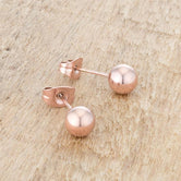 Tanya Rose Gold Sphere Stud Earrings
E01887AV-V00-6MM