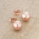 Julia Rose Gold Sphere Stud Earrings
E01887AV-V00-8MM