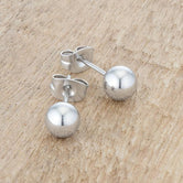 Tina Rhodium Sphere Stud Earrings
E01887RV-V00-6MM