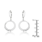 Graduated Cubic Zirconia Circle Earrings
E50053R-C01