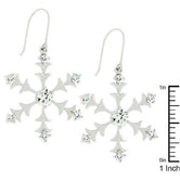 Silver Snowflake Dangle Earrings
E50059R-C01