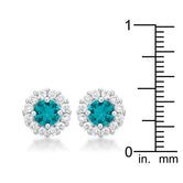 Bella Bridal Earrings in Aqua
E50163R-C32