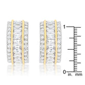 Two-Tone Three Row Earrings
E50167T-C01