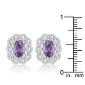 Amethyst Oval Stud Earrings
E50175R-C20