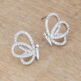 .45 Ct CZ Butterfly Stud Earrings
E50187R-C01