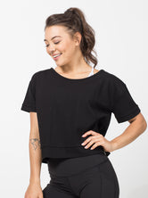 Dawn Off Shoulder Boxy Tee
