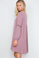 Ruby Violette Floral Embroidery Boho Dress
