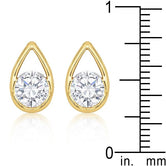 Golden Tear Drop Stud Earrings
SIE1445G-S01