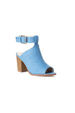 Soho Shoes Women's Open Toe Chunky Heel Ankle Booties