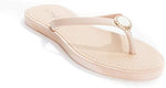Soho Shoes Women's Pearl Jelly Flop Flop Thong Sandal