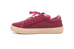 Soho Shoes Women's Ribbon Lace Up Ruffle Drape Espadrille Platform Sneaker