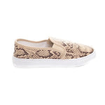 Soho Shoes Women's Slip On Fashion Snake Textile Sneakers