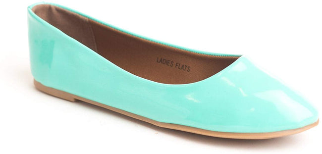 Soho Shoes Women's Casual Ballet Pointy Toe Slide Slip On Fashion Flats