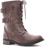Soho Shoes Women's Lace Up Ankle Boots