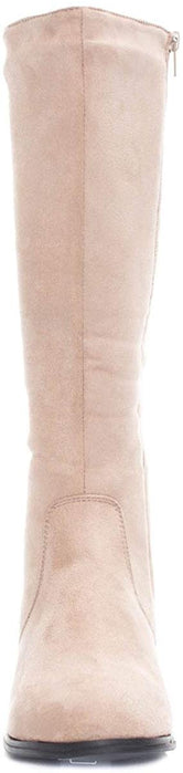 Soho Shoes Women's Knee High Wide Leg Faux Suede Boots