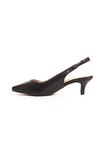 Soho Girls Women's Pointy Toe Kitten Low Heeled Slingback Pump