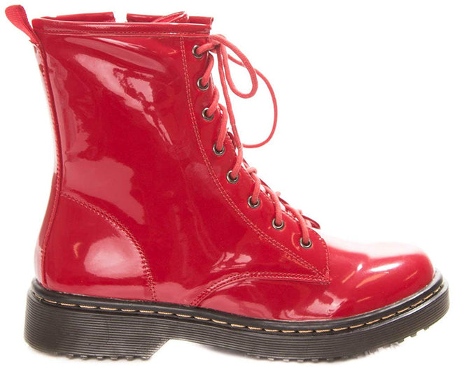 Soho Shoes Women's Classic Lace Up Combat Mid Calf Ankle Boots