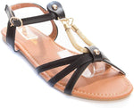 Soho Shoes Women's Fashion Flip Flop Slip On Ankle Sandals