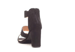 Soho Shoes Women's Ankle Strap Open Toe Sandal Heel