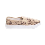 Soho Shoes Women's Slip On Fashion Snake Textile Sneakers