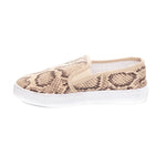 Soho Shoes Women's Slip On Fashion Snake Textile Sneakers