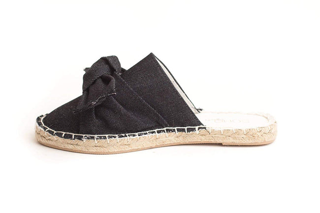 Soho Shoes Women's Flat Espadrille Closed Toe Slip on Casual Slide Sandal