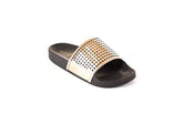 Soho Shoes Women's Metallic Slides Sandal