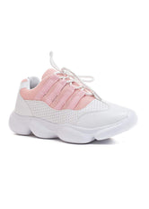 Soho Girls Women's Colorblock Lightweight Fashion Mesh Trim Lace-Up Platform Sneaker