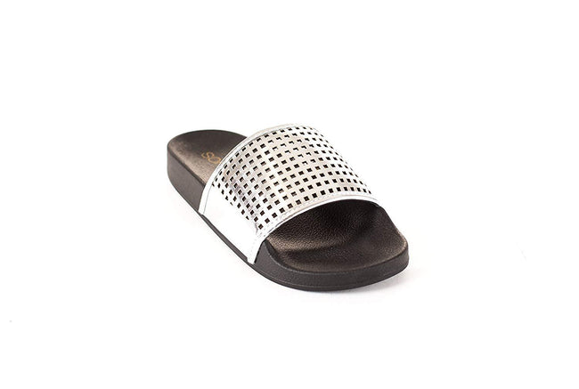 Soho Shoes Women's Metallic Slides Sandal
