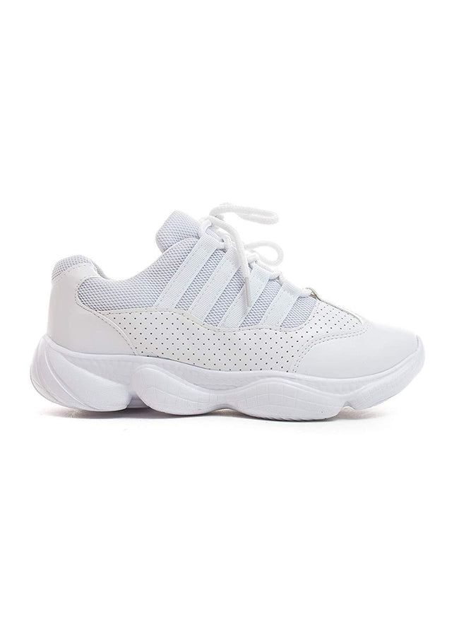 Soho Girls Women's Colorblock Lightweight Fashion Mesh Trim Lace-Up Platform Sneaker