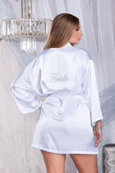 iCollection Satin 3/4 Sleeve Robe-7820X