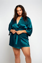 iCollection Satin Robe-7893X