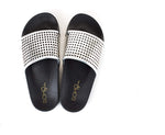 Soho Shoes Women's Metallic Slides Sandal