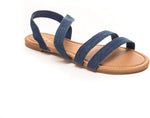 Soho Shoes Women's Slip-On Slide Flip Flop Sandals