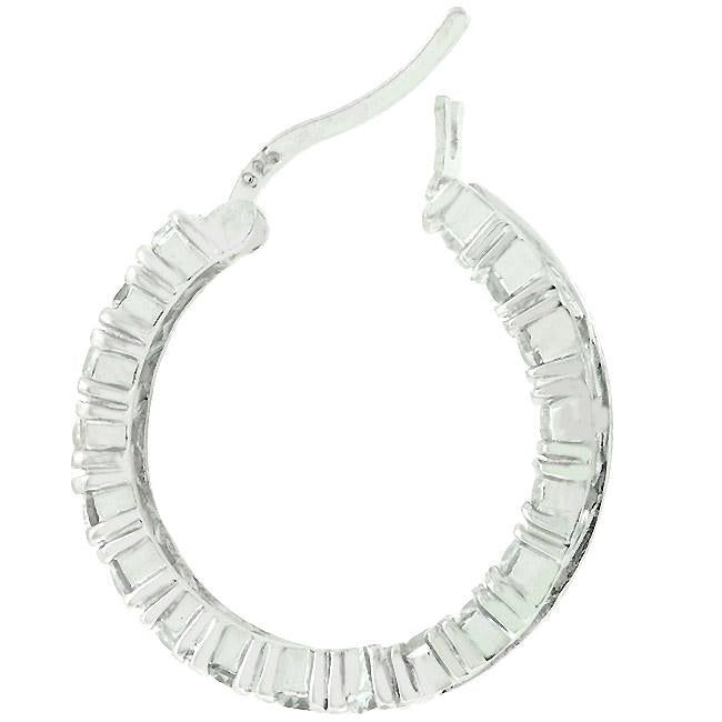 Sterling Silver Eternity Hoop Earrings
        	
		
        	
        	
		
        	
        	
		
        
        
        E01164RS-C01