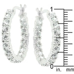 Sterling Silver Eternity Hoop Earrings
        	
		
        	
        	
		
        	
        	
		
        
        
        E01164RS-C01