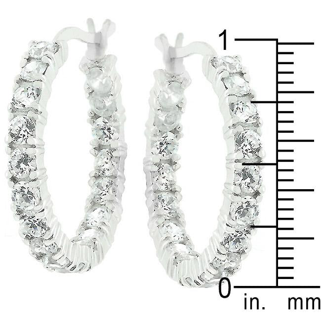 Sterling Silver Eternity Hoop Earrings
        	
		
        	
        	
		
        	
        	
		
        
        
        E01164RS-C01