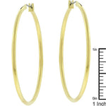 Large Golden Hoop Earrings
        	
		
        	
        	
		
        	
        	
		
        
        
        E01621O-V00