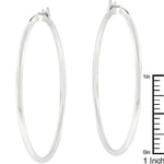 Large Silvertone Finish Hoop Earrings
        	
		
        	
        	
		
        	
        	
		
        
        
        E01621X-V00