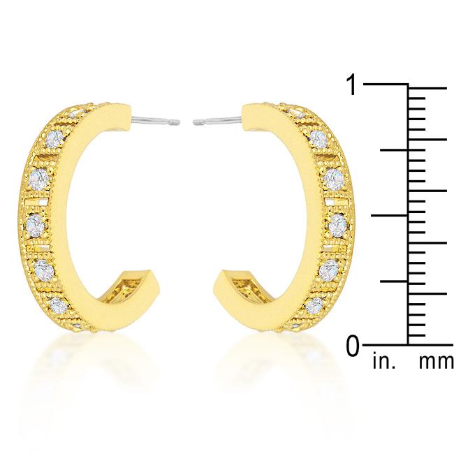 Roma Goldtone Finish Crystal Hoop Earrings
        	
		
        	
        	
		
        	
        	
		
        
        
        E01650G-C02