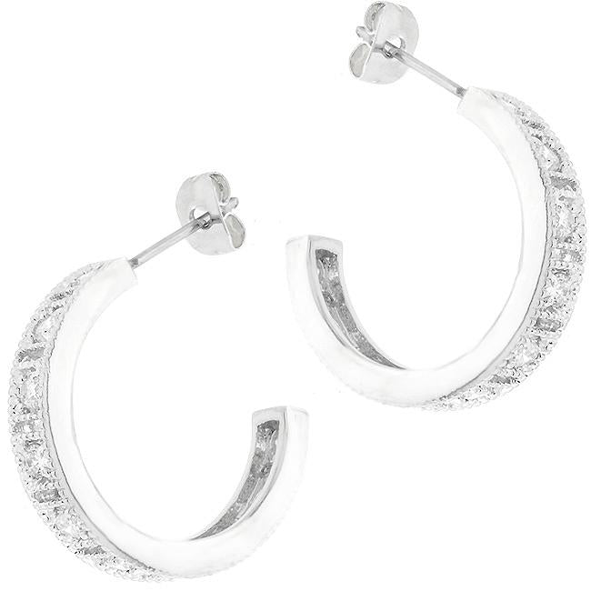 Studded Cubic Zirconia Hooplet Earrings
        	
		
        	
        	
		
        	
        	
		
        
        
        E01650R-C01